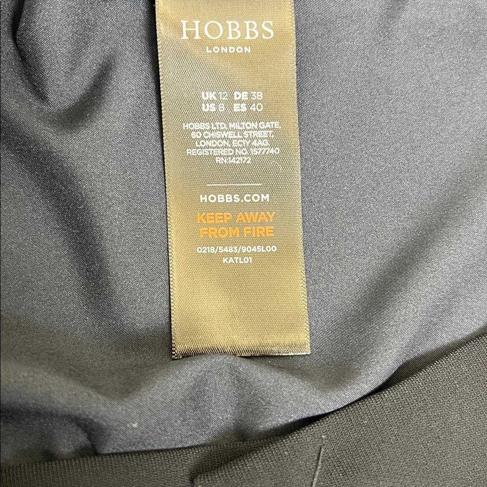 NWT Hobbs London Women’s Cait Cap Sleeve Sheath Navy Dress Size 8 - Picture 10 of 11